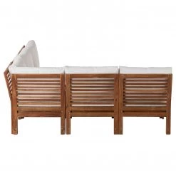 Jardi Salon de détente Lexi II (5 éléments) - Tissu / Acacia massif - Blanc cassé / Marron -Commodes enfant Soldes 1000207493 200325 12102900043 DETAILS P000000001000207493