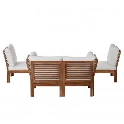 Jardi Salon de détente Lexi III (5 éléments) - Tissu / Acacia massif - Blanc cassé / Marron -Commodes enfant Soldes 1000207494 200325 12103700048 DETAILS P000000001000207494