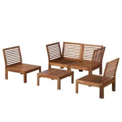 Jardi Salon de détente Lexi III (5 éléments) - Tissu / Acacia massif - Blanc cassé / Marron -Commodes enfant Soldes 1000207494 200325 12103800049 DETAILS P000000001000207494