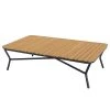 Best Freizeitmöbel Table basse extérieur Mali I - Aluminium / Teck massif - Anthracite / Teck