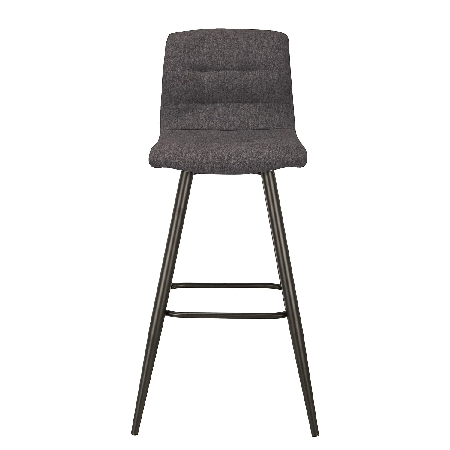 Loftscape Chaise de bar Nauvoo II (lot de 2) - Tissu / Acier - Anthracite / Noir 2 Loftscape Chaise de bar Nauvoo II (lot de 2) - Tissu / Acier - Anthracite / Noir – Image 2