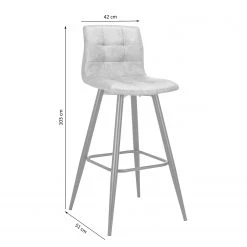 Loftscape Chaise de bar Nauvoo II (lot de 2) - Tissu / Acier - Anthracite / Noir 13 Loftscape Chaise de bar Nauvoo II (lot de 2) - Tissu / Acier - Anthracite / Noir -Commodes enfant Soldes 1000209245 200331 06315500006 SKETCH DETAILS P000000001000209245 sketch