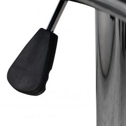 Kayoom Chaises de bar Midnight I (lot de 2) - Imitation cuir / Métal - Chrome - Noir -Commodes enfant Soldes 1000214196 200529 06043400143 DETAILS P000000001000214196