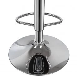 Kayoom Chaises de bar Midnight II (lot de 2) - Imitation cuir / Métal - Chrome - Blanc -Commodes enfant Soldes 1000214197 200529 06043900153 DETAILS P000000001000214197