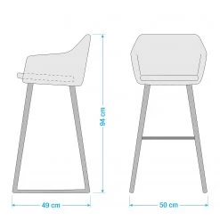 Mørteens Chaises de bar Skelde (lot de 2) - Noir 35 Mørteens Chaises de bar Skelde (lot de 2) - Noir -Commodes enfant Soldes 1000214337 200728 14340300003 SKETCH DETAILS P000000001000214337 sketch