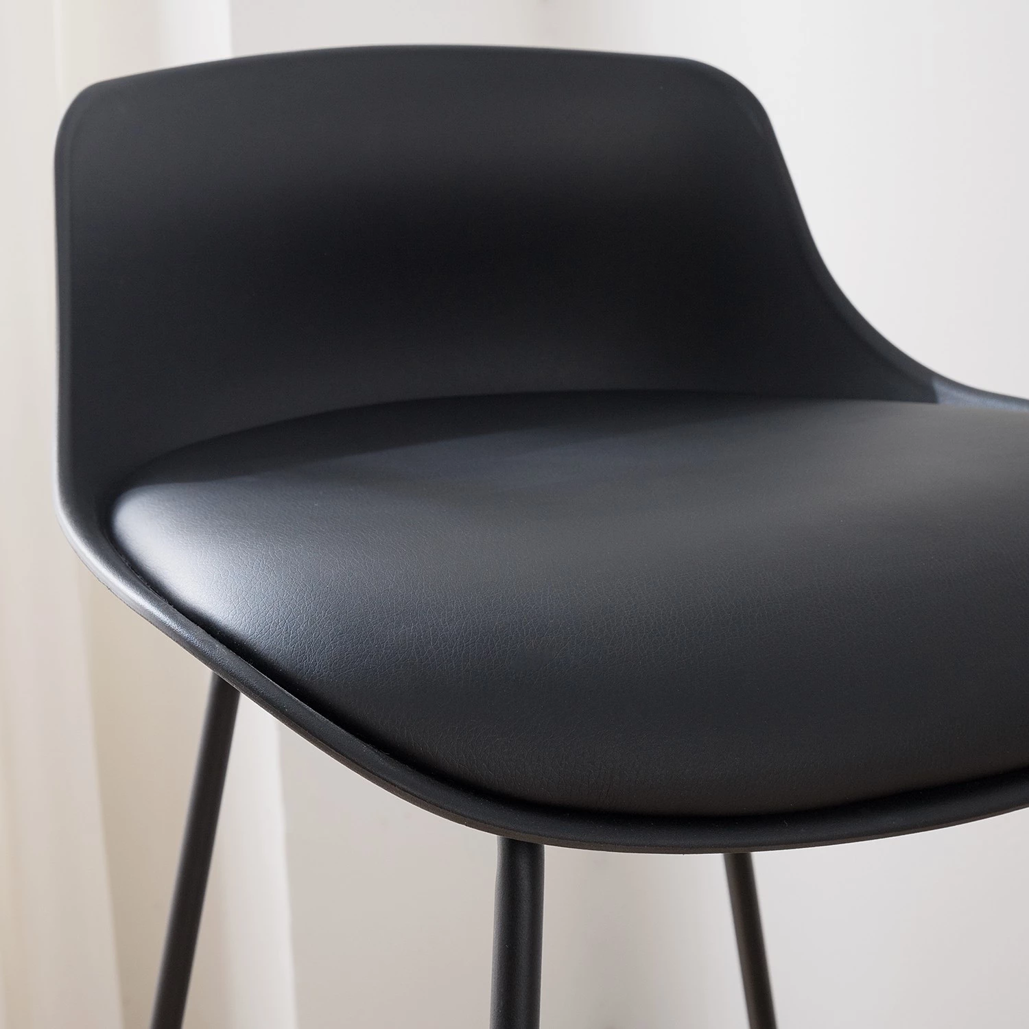 Mørteens Chaises de bar Skelde (lot de 2) - Noir 16 Mørteens Chaises de bar Skelde (lot de 2) - Noir – Image 16