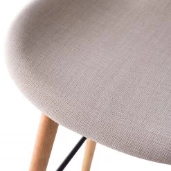 Mørteens Chaises de bar Livaras (lot de 2) - Hévéa massif - Hévéa - Tissu Radis: Crème -Commodes enfant Soldes 1000215110 210115 12245700009 DETAILS P000000001000215110