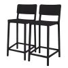 Blanke Design Chaises de bar Lisboa II (lot de 2) - Noir