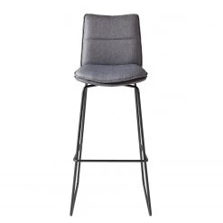 Fredriks Chaises de bar Helos (lot de 2) - Tissage à plat / Métal - Gris / Noir mat - Anthracite -Commodes enfant Soldes 1000218471 210120 13454800010 DETAILS P000000001000218471