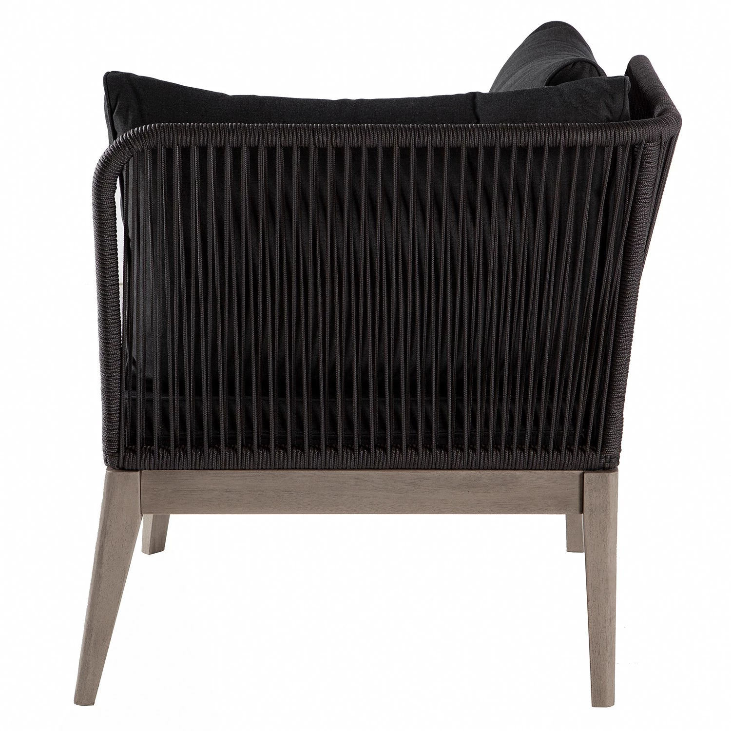 Jardi Fauteuil d’angle Fifo - Acacia massif / Polyester - Gris 4 Jardi Fauteuil d’angle Fifo - Acacia massif / Polyester - Gris – Image 4