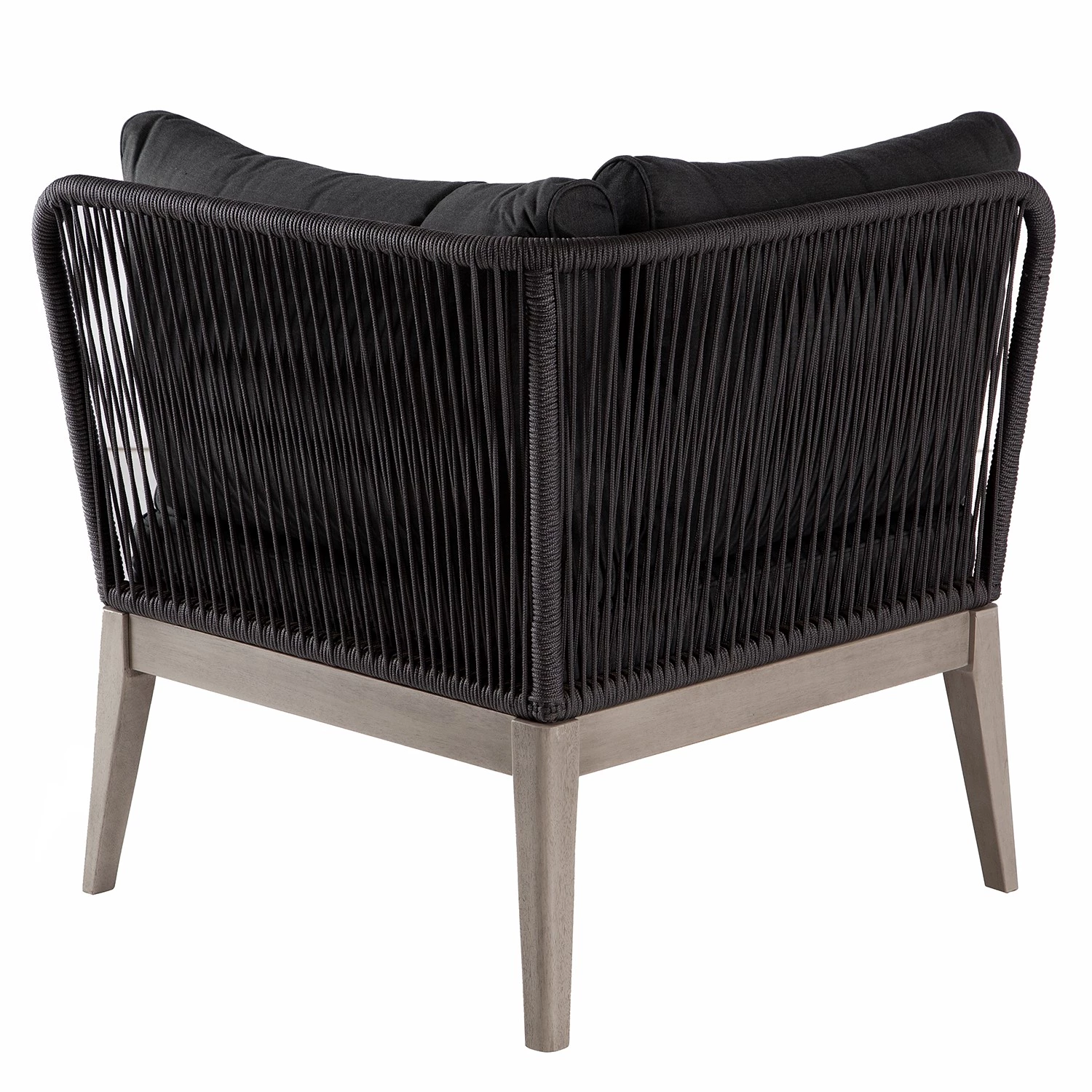 Jardi Fauteuil d’angle Fifo - Acacia massif / Polyester - Gris 5 Jardi Fauteuil d’angle Fifo - Acacia massif / Polyester - Gris – Image 5