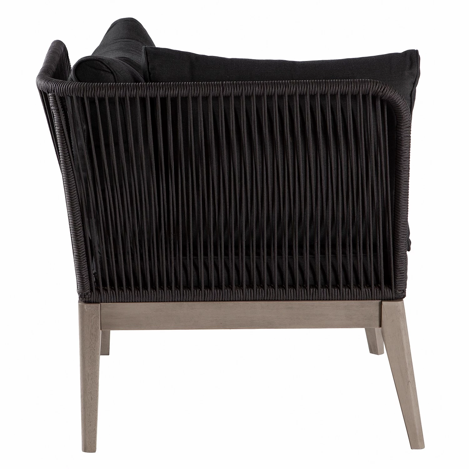 Jardi Fauteuil d’angle Fifo - Acacia massif / Polyester - Gris 6 Jardi Fauteuil d’angle Fifo - Acacia massif / Polyester - Gris – Image 6