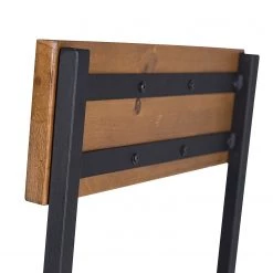 Ars manufacti Chaises de bar Grasby (lot de 2) - Pin recyclé / Métal - Pin foncé / Noir -Commodes enfant Soldes 1000219221 220303 045 DETAILS P000000001000219221