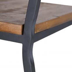 Ars manufacti Chaises de bar Grasby (lot de 2) - Pin recyclé / Métal - Pin foncé / Noir -Commodes enfant Soldes 1000219221 220303 050 DETAILS P000000001000219221