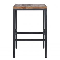 Ars manufacti Tabouret de bar Grasby - Pin recyclé / Métal - Pin foncé / Noir -Commodes enfant Soldes 1000219244 220303 030 DETAILS P000000001000219244