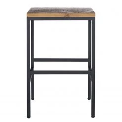 Ars manufacti Tabouret de bar Grasby - Pin recyclé / Métal - Pin foncé / Noir -Commodes enfant Soldes 1000219244 220303 040 DETAILS P000000001000219244