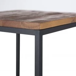 Ars manufacti Tabouret de bar Grasby - Pin recyclé / Métal - Pin foncé / Noir -Commodes enfant Soldes 1000219244 220303 045 DETAILS P000000001000219244