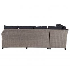 Canapé de jardin Laurel (2 éléments) - Polypropylène / Polyester - Gris / Beige -Commodes enfant Soldes 1000219427 220414 060 DETAILS P000000001000219427