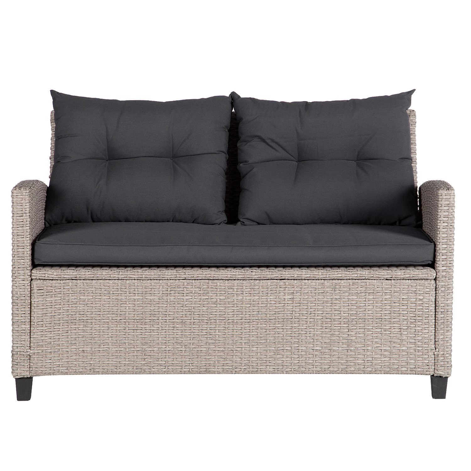 Canapé de jardin Laurel - Polypropylène / Polyester - Gris / Beige 4 Canapé de jardin Laurel - Polypropylène / Polyester - Gris / Beige – Image 4