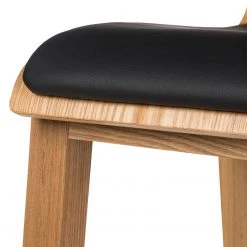 Ars Natura Chaises de bar Tunley (lot de 2) - Imitation cuir / Frêne massif - Beige -Commodes enfant Soldes 1000223458 210416 08480600006 DETAILS P000000001000223458