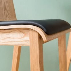 Ars Natura Chaises de bar Tunley (lot de 2) - Imitation cuir / Frêne massif - Beige -Commodes enfant Soldes 1000223458 210427 10170000007 DETAILS P000000001000223458