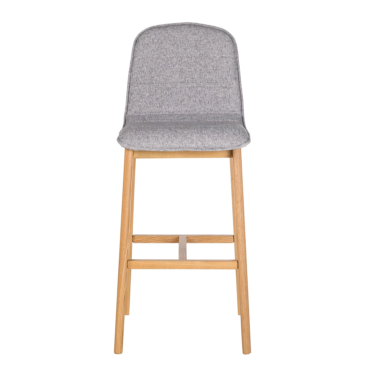 Mørteens Chaises de bar Burghead (lot de 2) - Tissu / Frêne massif - Gris / Frêne 4 Mørteens Chaises de bar Burghead (lot de 2) - Tissu / Frêne massif - Gris / Frêne – Image 4