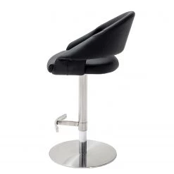 Fredriks Chaise de bar Elburn - Imitation cuir / Acier inoxydable - Noir -Commodes enfant Soldes 1000224860 201016 12345500055 DETAILS P000000001000224860