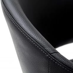 Fredriks Chaise de bar Elburn - Imitation cuir / Acier inoxydable - Noir -Commodes enfant Soldes 1000224860 201016 12345700057 DETAILS P000000001000224860