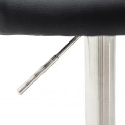 Fredriks Chaise de bar Elburn - Imitation cuir / Acier inoxydable - Noir -Commodes enfant Soldes 1000224860 201016 12345800059 DETAILS P000000001000224860