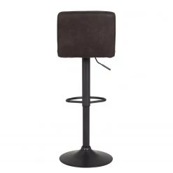 Loftscape Chaises de bar Gasny (lot de 2) - Microfibre / Acier - Marron foncé -Commodes enfant Soldes 1000228922 201104 15385600068 DETAILS P000000001000228922