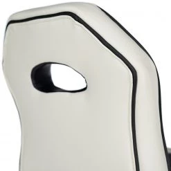 Loftscape Chaises de bar Yoncalla (lot de 2) - Imitation cuir / Métal - Noir et blanc - Chrome -Commodes enfant Soldes 1000231303 220411 037 DETAILS P000000001000231303