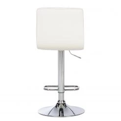 Red Living Chaises de bar Rougon (lot de 2) - Imitation cuir - Chrome - Blanc -Commodes enfant Soldes 1000231304 220406 040 DETAILS P000000001000231304