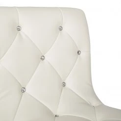 Red Living Chaises de bar Rougon (lot de 2) - Imitation cuir - Chrome - Blanc -Commodes enfant Soldes 1000231304 220406 050 DETAILS P000000001000231304