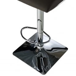 Loftscape Chaises de bar Swanville (lot de 2) - Microfibre / Métal - Marron foncé / Chrome -Commodes enfant Soldes 1000231305 220411 033 DETAILS P000000001000231305