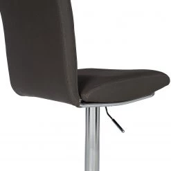 Loftscape Chaises de bar Swanville (lot de 2) - Microfibre / Métal - Marron foncé / Chrome -Commodes enfant Soldes 1000231305 220411 036 DETAILS P000000001000231305