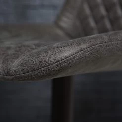 Red Living Chaises de bar Wismes (lot de 2) - Microfibre / Fer - Gris vintage -Commodes enfant Soldes 1000231306 220405 033 DETAILS P000000001000231306