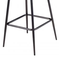 Loftscape Chaises de bar (lot de 2) - Microfibre / Acier - Marron foncé / Noir -Commodes enfant Soldes 1000233996 210108 13134300456 DETAILS P000000001000233996