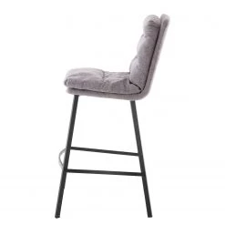 Mørteens Chaise de bar Tillac - Tissu / Acier - Gris chiné / Noir -Commodes enfant Soldes 1000235382 210818 08500300003 DETAILS P000000001000235382