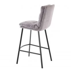 Mørteens Chaise de bar Tillac - Tissu / Acier - Gris chiné / Noir -Commodes enfant Soldes 1000235382 210818 08500300004 DETAILS P000000001000235382