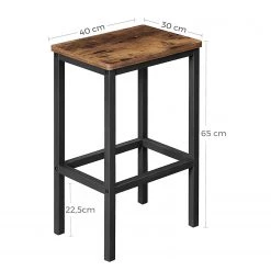 Red Living Tabourets de bar Proisy (lot de 2) - Imitation chêne rustique / Noir 13 Red Living Tabourets de bar Proisy (lot de 2) - Imitation chêne rustique / Noir -Commodes enfant Soldes 1000235755 210118 06460100304 SKETCH DETAILS P000000001000235755 sketch