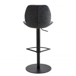 Mayer Sitzmöbel Chaise de bar myMARCO - Tissage à plat et imitation cuir / Acier - Noir chiné -Commodes enfant Soldes 1000235997 210223 08523500058 DETAILS P000000001000235997