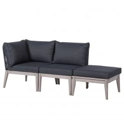 Salon de jardin Fifo II (3 éléments) - Acacia massif / Polyester - Gris -Commodes enfant Soldes 1000243410 210219 10100600012 DETAILS P000000001000243410