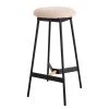 Mørteens Tabouret de bar Pirmil - Éponge / Fer - Beige