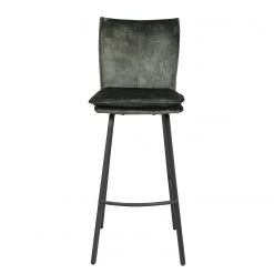 Jack & Alice Chaise de bar Morlanne - Velours / Métal - Vert foncé -Commodes enfant Soldes 1000255056 210831 14130900084 DETAILS P000000001000255056