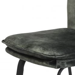 Jack & Alice Chaise de bar Morlanne - Velours / Métal - Vert foncé -Commodes enfant Soldes 1000255056 210831 14133000090 DETAILS P000000001000255056