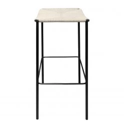 Ars Natura Tabouret de bar Bonao - Rotin / Fer - Naturel / Noir -Commodes enfant Soldes 1000257227 211007 153805000049 DETAILS P000000001000257227