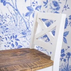 Maison Belfort Chaise de bar Balignton - Pin massif - Pin / Blanc -Commodes enfant Soldes 1000260744 211116 12582100283 DETAILS P000000001000260744