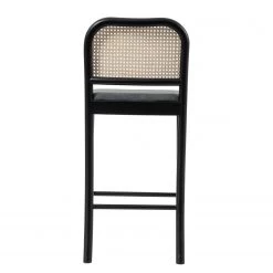 Studio Copenhagen Chaise de bar Cutis - Rotin et tissu / Hêtre massif - Gris -Commodes enfant Soldes 1000273458 220420 040 DETAILS P000000001000273458