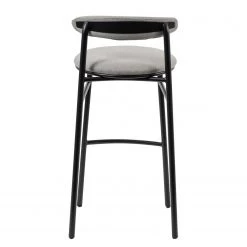 Studio Copenhagen Chaises de bar Embi (lot de 2) - Tissu / Métal - Gris / Noir -Commodes enfant Soldes 1000273484 220420 040 DETAILS P000000001000273484