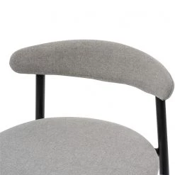 Studio Copenhagen Chaises de bar Embi (lot de 2) - Tissu / Métal - Gris / Noir -Commodes enfant Soldes 1000273484 220420 045 DETAILS P000000001000273484